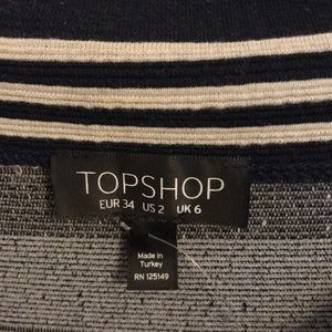 Topshop Dresses - Off the shoulder TOPSHOP striped dress Topshop Dresses - Off the shoulder TOPSHOP striped dress